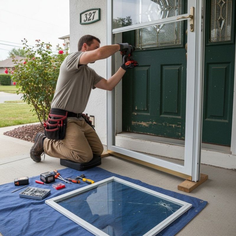 Storm Door Glass Service
